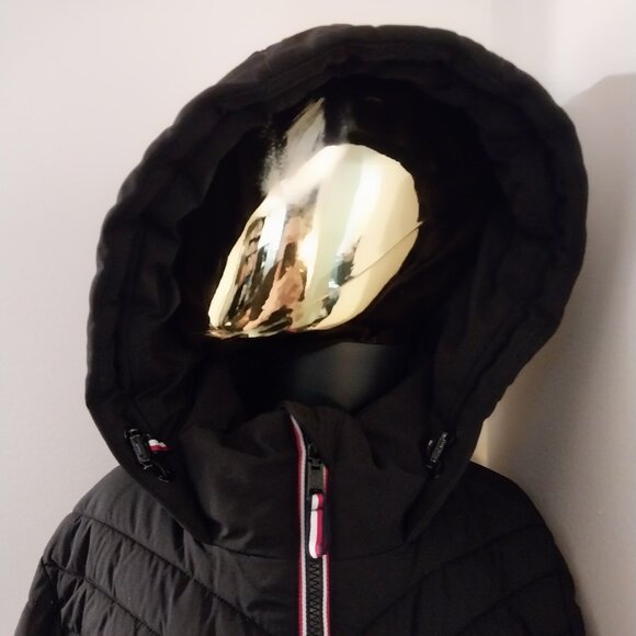 Tommy Hilfiger Unisex Puffy Coat M Black  Very New - Picture 2 of 6